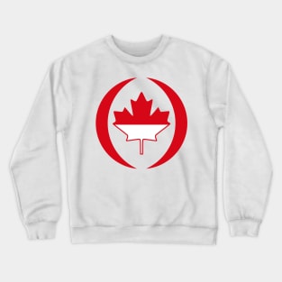 Indonesian Canadian Multinational Patriot Flag Series Crewneck Sweatshirt